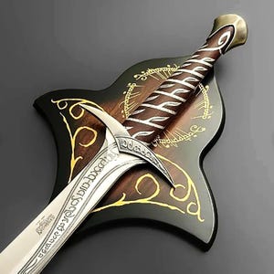 Handmade Custom Fantasy Sword, Elven Replica Sword With Scabbard Personalized Custom Fantasy Gift, Unique Gift for Him or Her, Gifts for Son