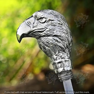 Handmade Disability Stuff Walking Stick with Eagle Handle, Decorative Cane • Walking Stick • Unique Cane Handle, Cane & Walking, Women Cane