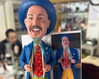 Custom Figurine, Portrait Figurine, Clay Model, Personal Statues Gift, Bobbleheads, Personalized Action Figure, Gift for Family, Gift Statue