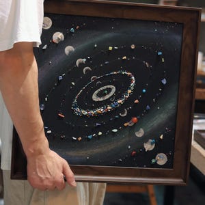 Aurora Borealis Universe Painting Kit - Erstellen Sie atemberaubende Nordlichter Kunst | DIY kosmische Kunst, Creativity Kit, Mosaik Kit, Jubiläumsgeschenk