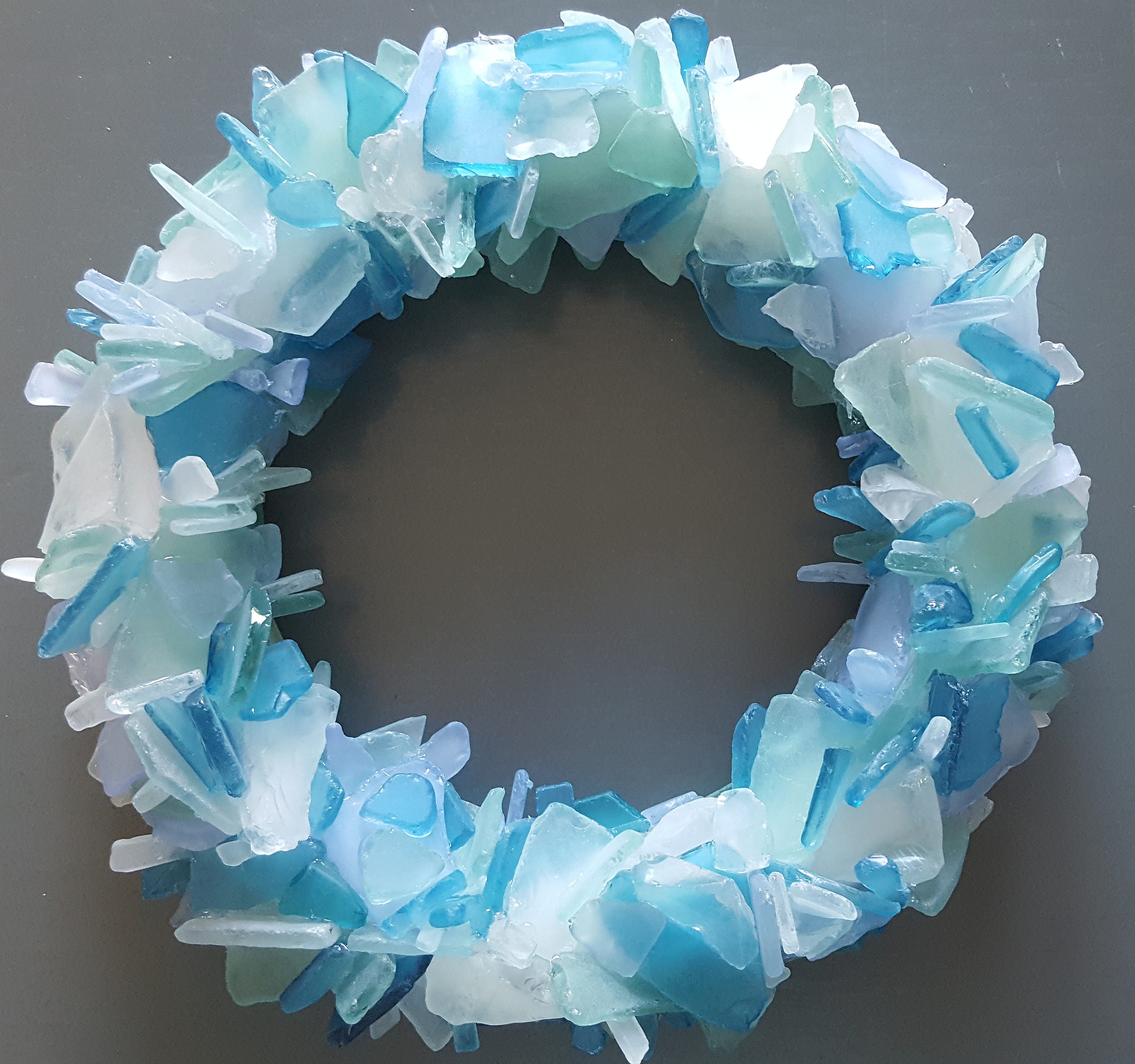 Beach House Decor Sea Glass Wall Art Wreath Nautical Decor | Etsy