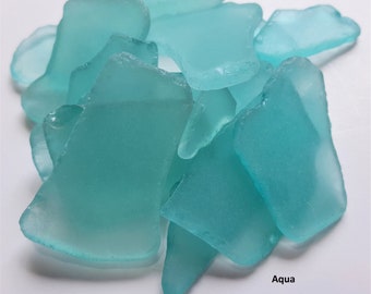 Bulk Sea Glass, AQUA Bulk Beach Glass, Bulk Seaglass for Sea Glass Decor, Beach Wedding Decor, or Sea Glass Gifts-  AQUA, 2 Pounds
