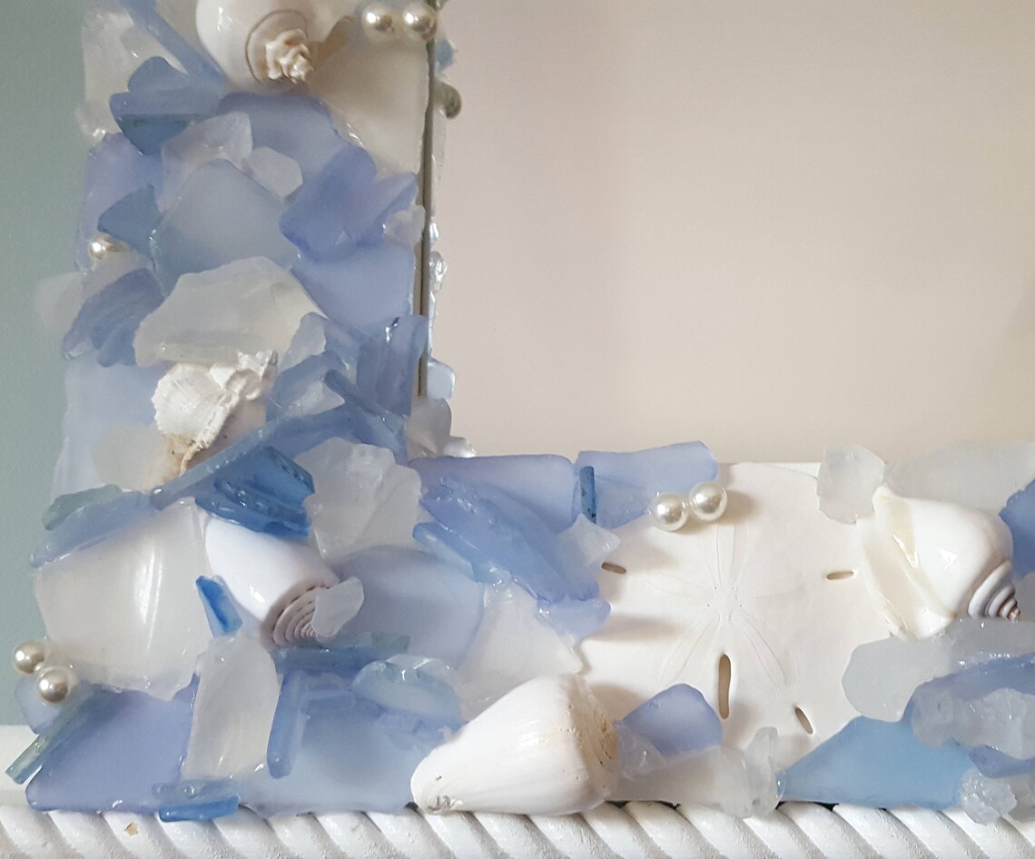 Sea Glass Mirror Beach Decor Seashell & Seaglass Mirror Etsy