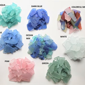 Art Glass Chips-craft Supply-crushed Glass-coastal Beach 