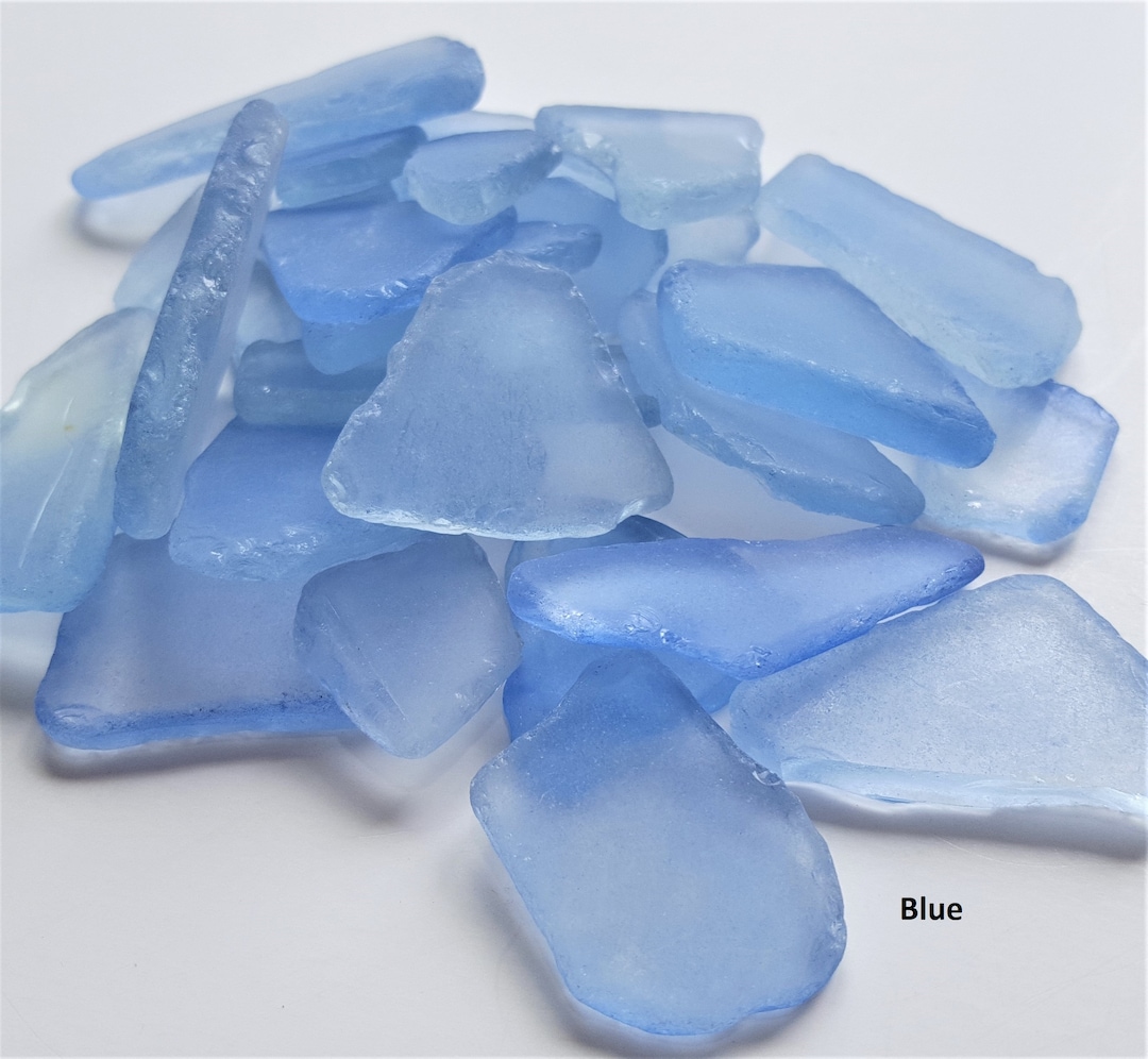 Bulk Sea Glass, BLUE Bulk Beach Glass, Bulk Seaglass for Coastal