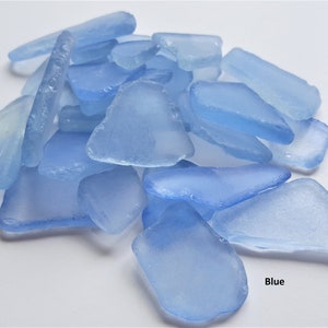Bulk Sea Glass, BLUE Bulk Beach Glass, Bulk Seaglass for Coastal Nautical Beach Wedding Decor or Sea Glass Gifts, 2 LBS, BLUE