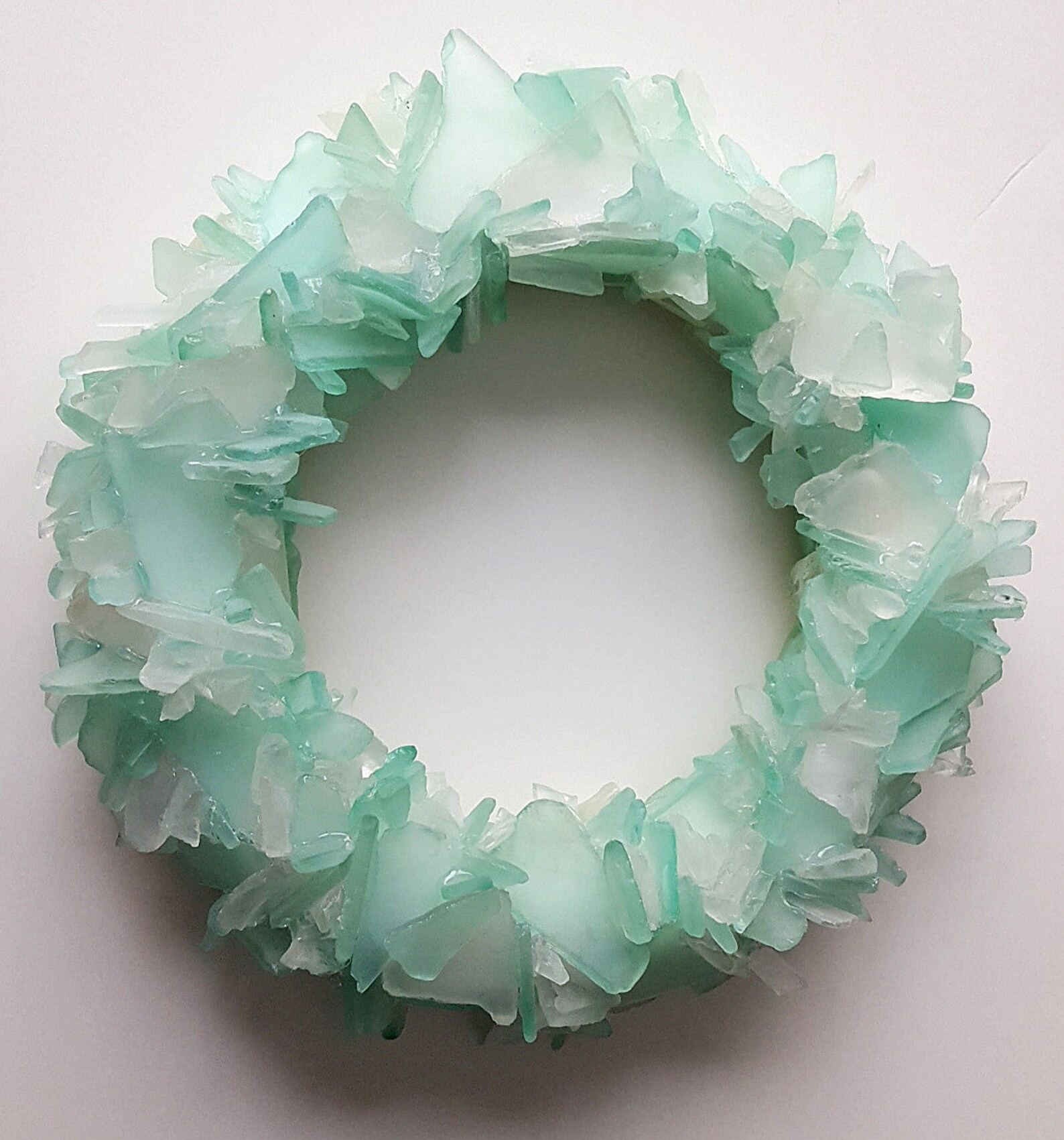 Beach Decor Sea Glass Wreath Nautical Decor Sea Glass Art | Etsy