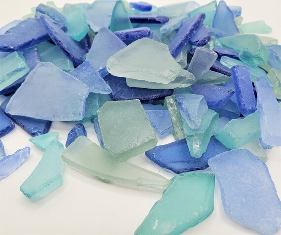 11 Oz Sea Glass Cobalt Bulk Seaglass Pieces Caribbean Tumbled Sea