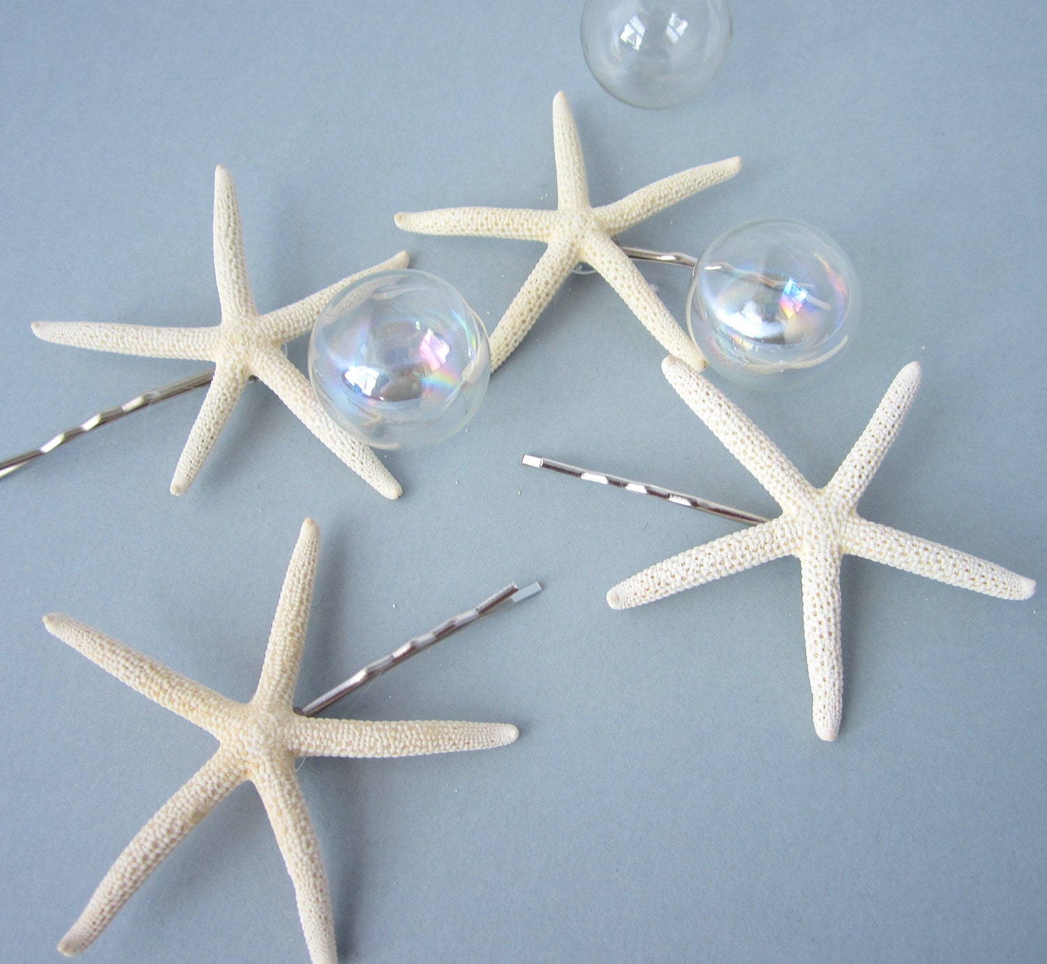 4PC Starfish Hair Pins Beach Wedding Hair Accessories Etsy