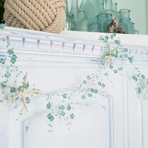 Nautical Decor Buoy & Starfish Garland - Beach Decor Garland Contemporary Accessories And Decor