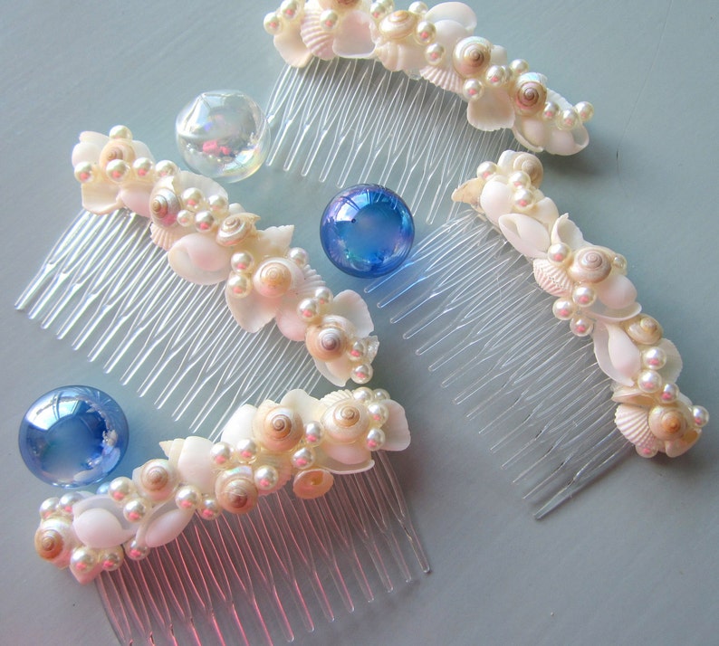Beach Wedding Shell Combs Hair Accessories Nautical Wedding Etsy New