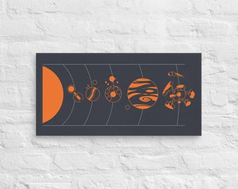 Outer Wilds Planetary Map - Canvas Print