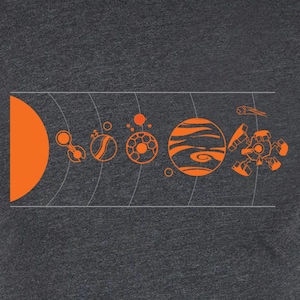 Camiseta del Sistema Solar de Outer Wilds / Camisetas de videojuegos