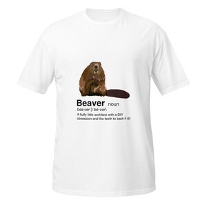 Funny Beaver Definition T-Shirt, Dad Joke Gift