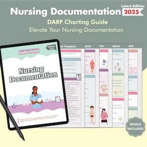 Nursing Documentation Bundle: Charting Templates for RN, CNA (PDF Download)