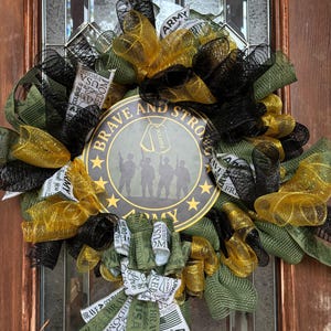 US Army Door Wreath