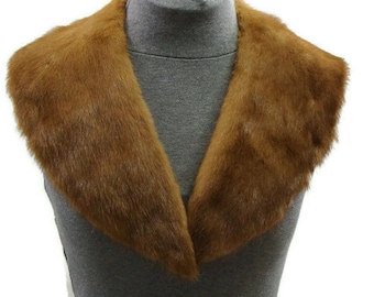 Vintage Mink Fur Collar J08 Vintage Fur Collar Fur Collars and Scarves Fur Collars For Coats Mink Fur Collar