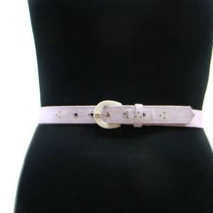 Vintage Fabric Belts For Dresses Flower Belts For Dresses Purple and White Belt Cloth Belt