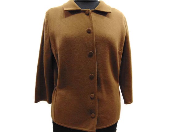 Vintage Wool Cardigan Vintage Button Up Sweater C… - image 1