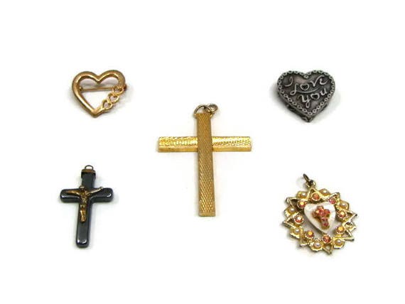 Vintage Necklace Pendants Vintage Pins and Brooch… - image 7