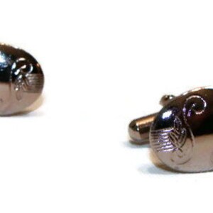 Vintage Silver Engraved Unisex Cufflinks Silver Oval Cufflinks Engraved Cufflinks Cufflinks Engraved Silver Cufflinks Engraved