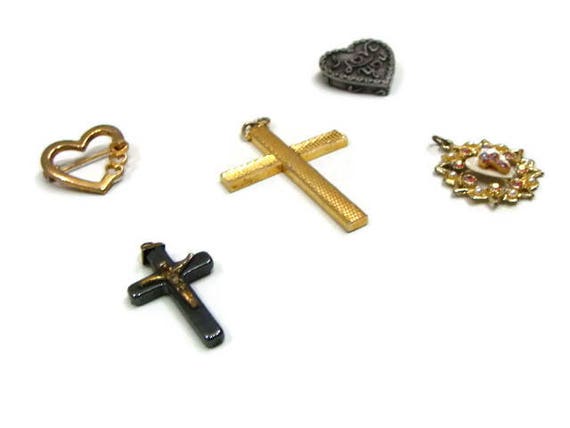 Vintage Necklace Pendants Vintage Pins and Brooch… - image 4