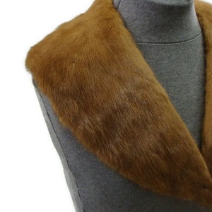 Vintage Mink Fur Collar J08 Vintage Fur Collar Fur Collars and Scarves Fur Collars For Coats Mink Fur Collar Bild 3