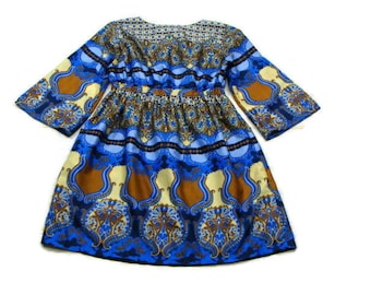 Vintage Bell Sleeve Dress Short Vintage Dresses