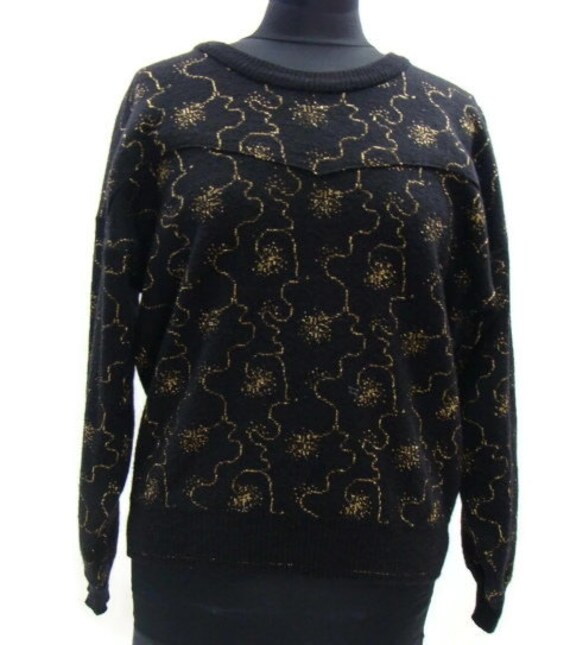 black vintage sweater
