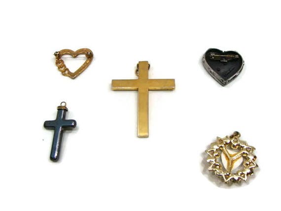 Vintage Necklace Pendants Vintage Pins and Brooch… - image 3