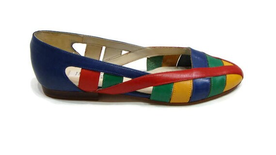 colorful womens flats