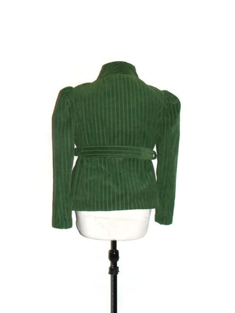 OOAK Dark Olive Green Jacket Green Corduroy Jacket Womens Etsy