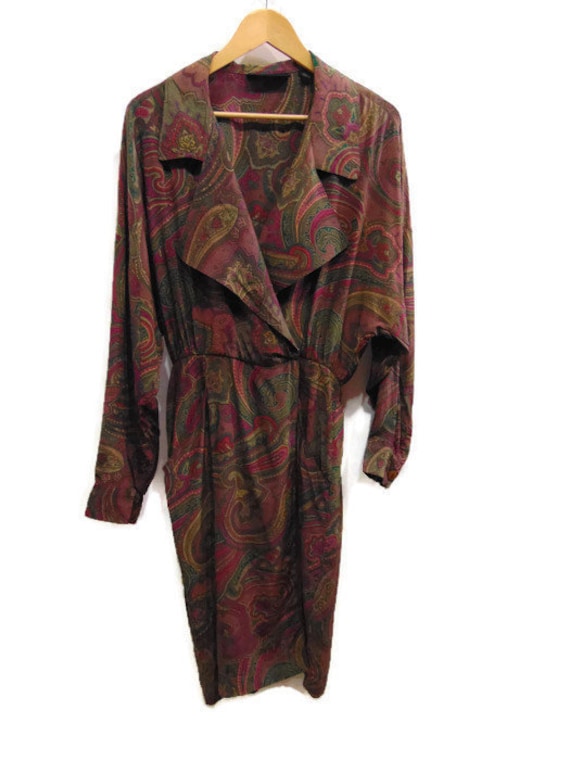 ellen tracy dresses LEAF PRINTED LONG CAFTAN – Ellen Tracy
