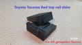 Toyota Tacoma (4th generation) top rail bed shim