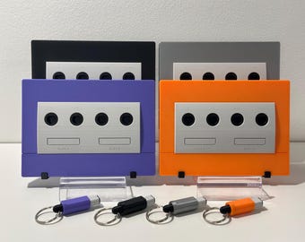 任天堂ゲームキューブコントローラーのプラグキーチェーンとコードを