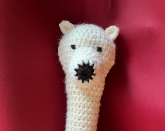 US Open, Polar Bear racquet handle cover, tennis grip cover, overgrip, sports gifts for her, gifts for tennis player, bear lover