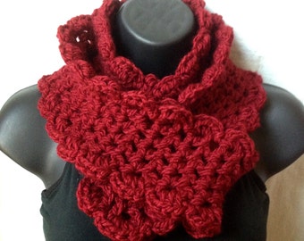 Valentines Gifts Crochet Scarf, Long Scarf, Red, Pick Color, Chunky Soft, Birthday Gift for Her, Holiday gifts Fall SJE467B6