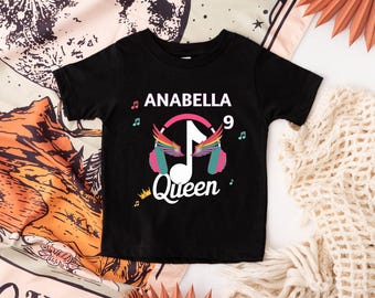 Musical Birthday Girl Shirt, Iron Transfer Shirt, Musical Birthday Party Shirt, Personalized Birthday Tee, Birthday Shirt, Birthday Gift Tee