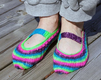 Ventilation Slippers PDF Knitting Pattern