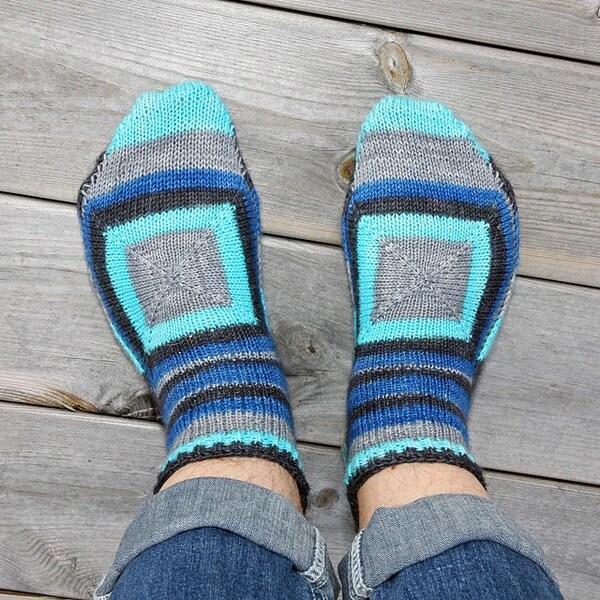 Square Socks PDF Knitting Pattern