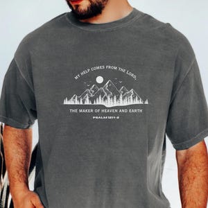 Mens Christian Shirt Christianity Gift for Him Bible Verse Shirt Christian Clothing Tshirt Religious Faithful Gifts for Dad Religious Shirt