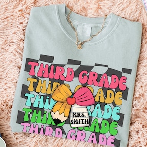 Custom Teacher Name Shirt, Third Grade Teacher Shirt, 3rd Grade Teacher Shirt, 3rd Grade TShirt, Third Grade TShirt, Elementary School Shirt