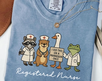 Funny Nurse Shirt, I Did This On A Mannequin Once Nurse Shirt, Funny Nurse Gifts, Registered Nurse Shirt, Nursing school shirts, Nurse Gift