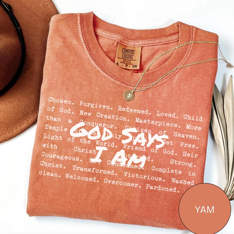 „Gott sagt, ich bin Christ“-Sweatshirt, Bibelvers-Pullover, christliches Sweatshirt für Frauen, Jesus-Weihnachtsgeschenk, Liebe und Gnade Bild 17