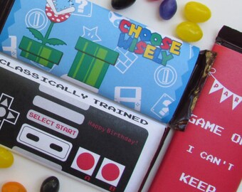 Print-INK A La Carte Candy Bar Wraps / Mini Wraps / Hershey's Labels - Editable DIY Digital Printable PDF