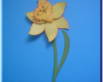 PRA Spring Daffodil Accent SVG file - Scrapbooking, Card making, 3D Projects - PR