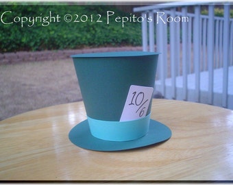 PRB27 In This Style Box Template SVG / Printable PDF Outline - Top Hat