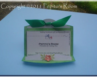 PRH04 Keep In Touch Holder Template SVG / Printable PDF Outline - Business/Name Card Holder - PR