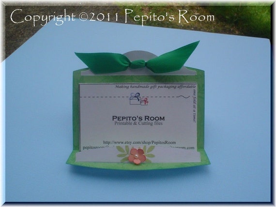 PRH04 Keep In Touch Holder Template SVG / Printable PDF Outline - Business/Name Card Holder - PR Il_570xn