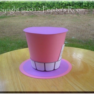 Print-INK Wonderland Top Hat - Color Printable PDF- Cheshire Cat - PR